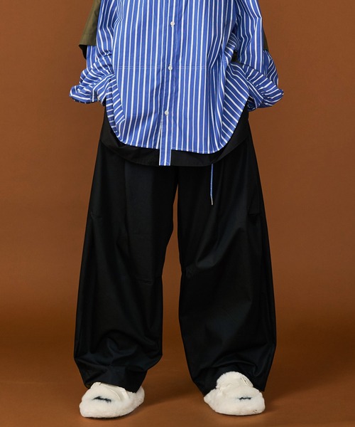 SeeSew チノパン 「UNISEX」CORD BELT CURVE PANTS/コードベルトカーブ
