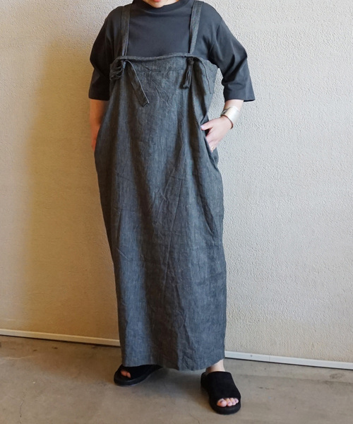 「JOURNAL STANDARD LUXE」 サロペットスカート - ベージュ レディースの画像