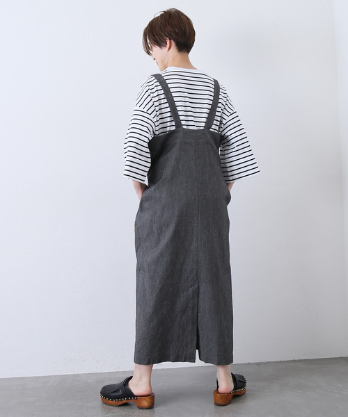 「JOURNAL STANDARD LUXE」 サロペットスカート - ベージュ レディースの画像