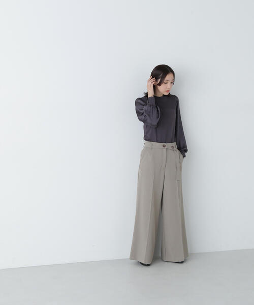 「NATURAL BEAUTY BASIC」 ノースリーブニット FREE パープル レディース_画像9