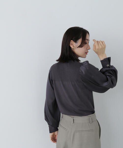 「NATURAL BEAUTY BASIC」 ノースリーブニット FREE パープル レディース_画像10