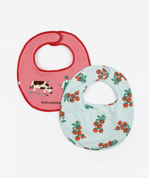 スタイ・よだれかけ H114 BOBO CHOSES（ボボショーズ） スタイ よだれかけ Juicy Tomatoes bib