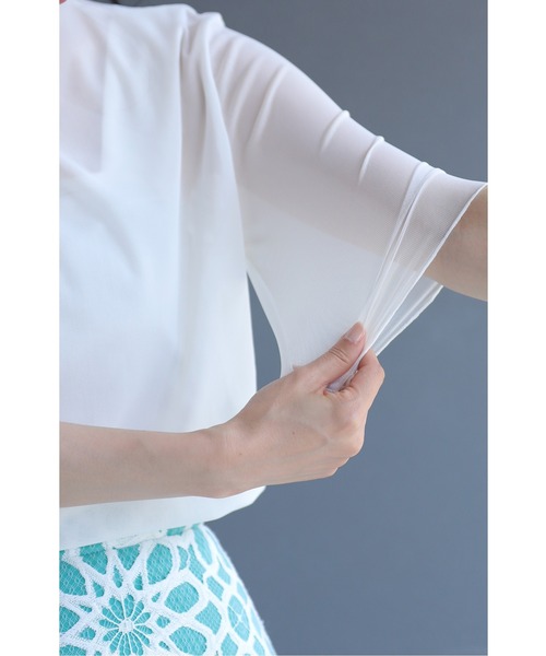 「CAWAII」 「Deux Amour」7分袖カットソー FREE ホワイト レディースの画像4