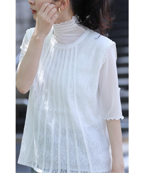 「CAWAII」 「Deux Amour」7分袖カットソー FREE ホワイト レディースの画像9