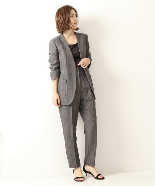 「Spick & Span」 パンツ 36 グレー レディース_画像3