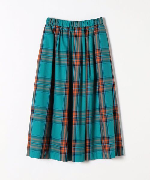 「SHIPS any」 プリーツスカート 38 グリーン レディース_画像3