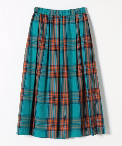 「SHIPS any」 プリーツスカート 38 グリーン レディース_画像4