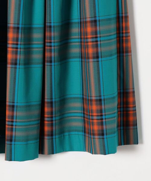 「SHIPS any」 プリーツスカート 38 グリーン レディース_画像7