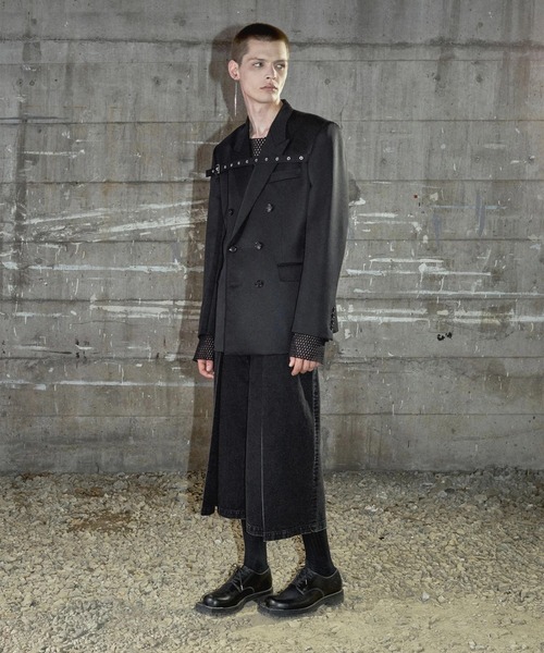 JOHN LAWRENCE SULLIVAN レザー　フレア　パンツ JOHN LAWRENCE SULLIVAN(ジョンローレンスサリバン) レザーパンツ2A003