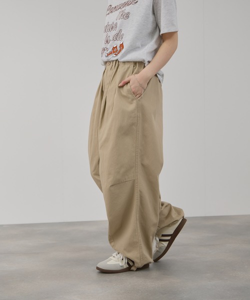 NAVY チノパン チノワイドタックパンツ レディース メンズ : ZOZOTOWN