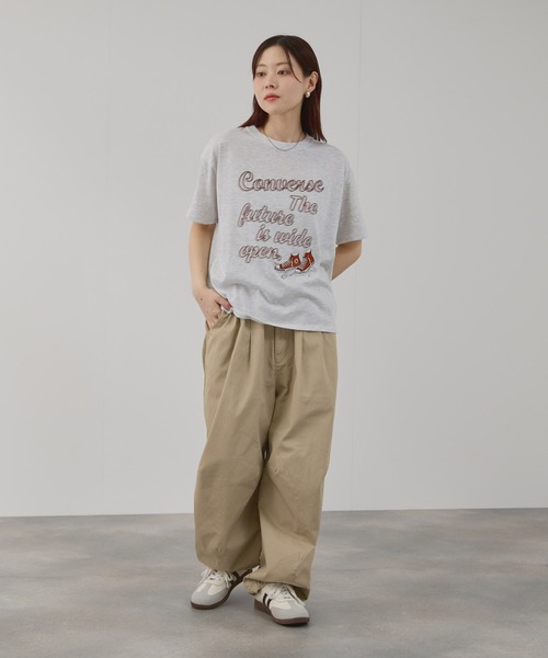 NAVY チノパン チノワイドタックパンツ レディース メンズ : ZOZOTOWN
