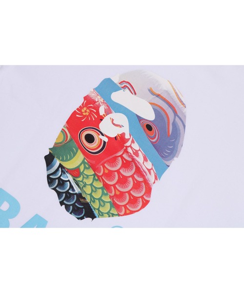 ベイシングエイプ　蛍光トレイ A BATHING APE（アベイシングエイプ） tシャツ CARP STREAMER PHOTO