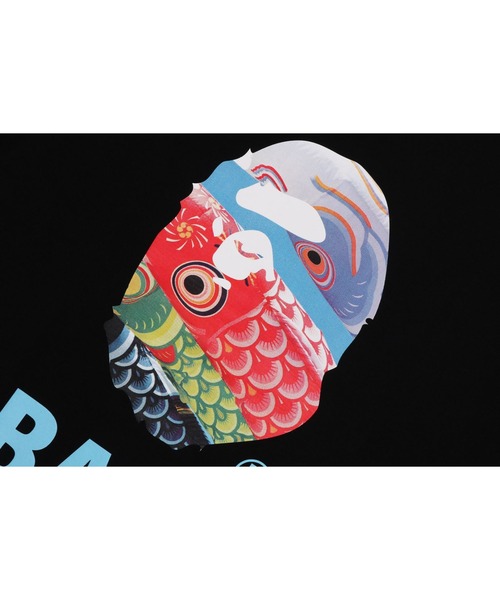 ベイシングエイプ　蛍光トレイ A BATHING APE（アベイシングエイプ） tシャツ CARP STREAMER PHOTO