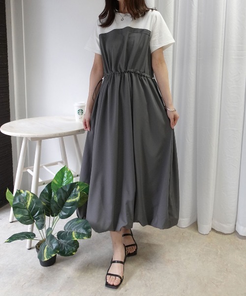 sheller シェリエ ドッキングバルーンワンピース sheller シェリエ ドッキングバルーンワンピース sheller シェリエ