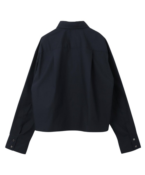 「evernavy」 長袖シャツ M ネイビー レディース_画像2