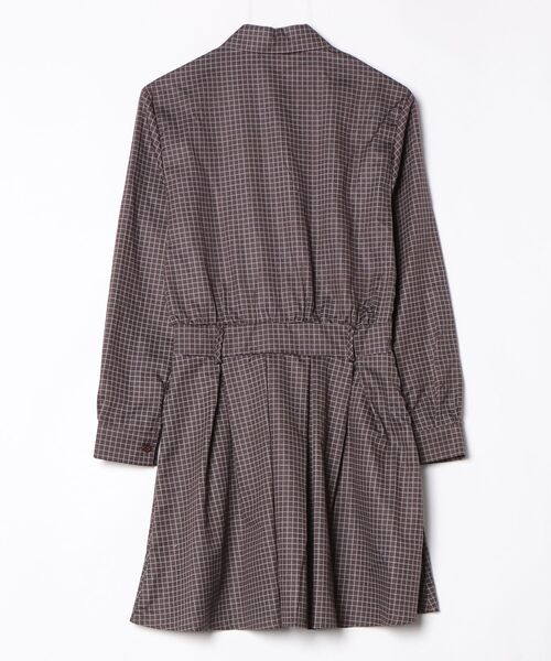 「Sibra」 長袖ワンピース M ブラウン レディース_画像2