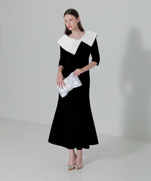 「Leja」 半袖ワンピース SMALL ブラック レディース_画像2