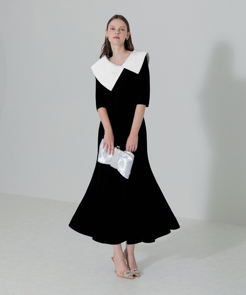 「Leja」 半袖ワンピース SMALL ブラック レディース_画像3