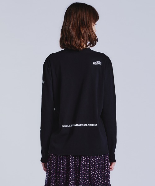「DOUBLE STANDARD CLOTHING」 長袖カットソー FREE ブラック レディース_画像8