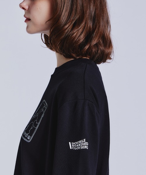「DOUBLE STANDARD CLOTHING」 長袖カットソー FREE ブラック レディース_画像9