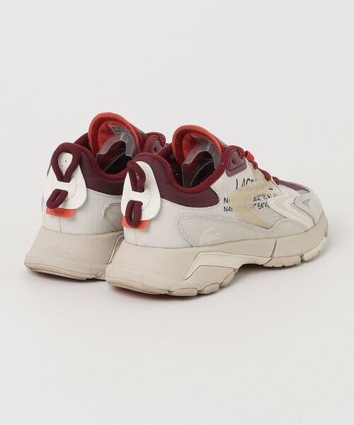 「LACOSTE」 ローカットスニーカー 37 レッド レディース_画像2