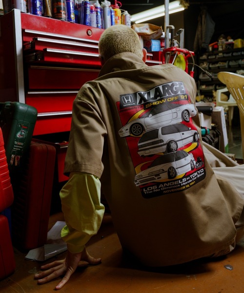 XLARGE（エクストラ ラージ） シャツ XLARGE×Honda SHOWOFF S/S WORK