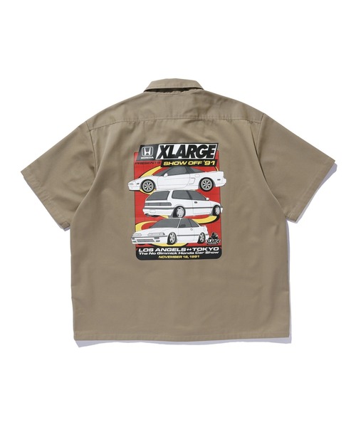 XLARGE（エクストラ ラージ） シャツ 半袖 XLARGE×Honda SHOWOFF S/S