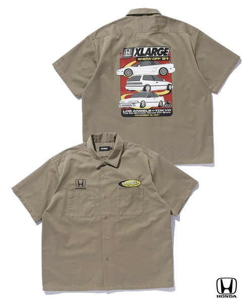 XLARGE（エクストラ ラージ） シャツ XLARGE×Honda SHOWOFF S/S WORK