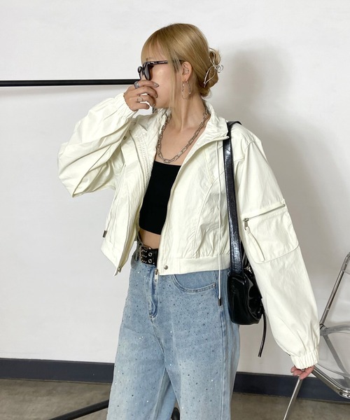「non-hedge」 ジャケット FREE チャコールグレー レディース_画像8