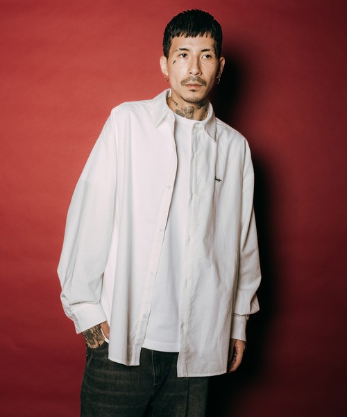 「Subciety」 長袖シャツ X-LARGE ホワイト メンズ_画像8