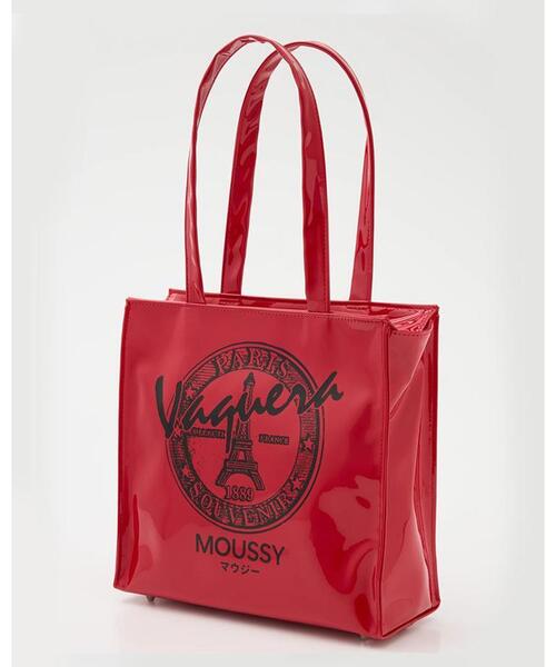 「L.H.P」 トートバッグ「VAQUERA×MOUSSYコラボ」 S レッド レディース_画像8