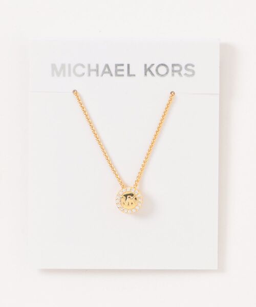 MICHAEL KORS（マイケルコース） ネックレス パヴェ ロゴ ペンダント 