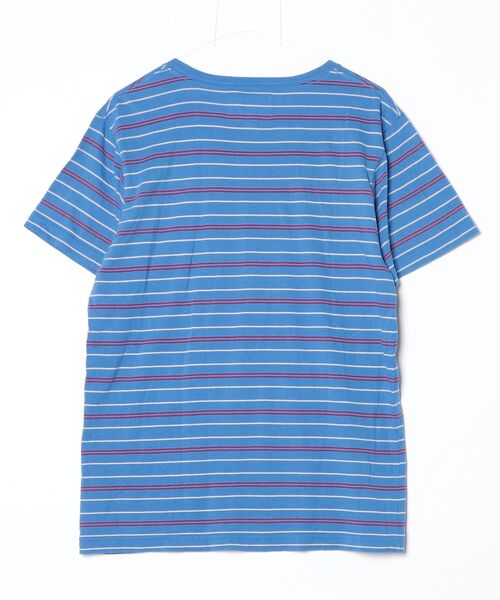 NEIGHBORHOOD（ネイバーフッド） ボーダー柄半袖Tシャツ L ブルー