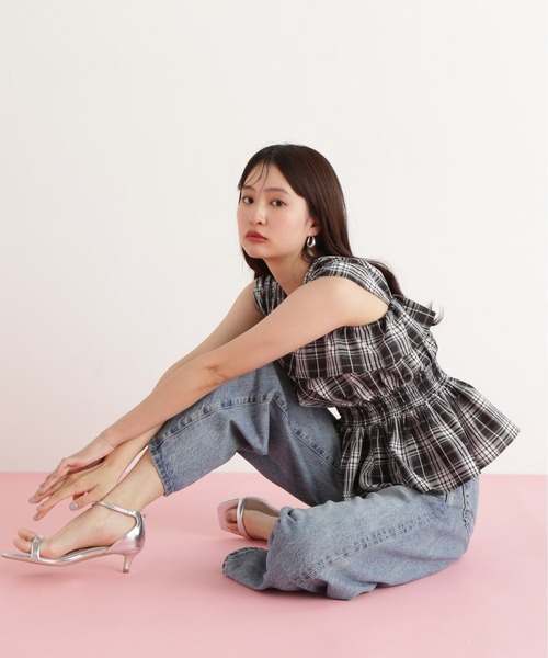 「N.(N. Natural Beauty Basic)」 ノースリーブブラウス MEDIUM ブラウン レディース_画像2