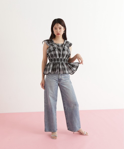 「N.(N. Natural Beauty Basic)」 ノースリーブブラウス MEDIUM ブラウン レディース_画像3