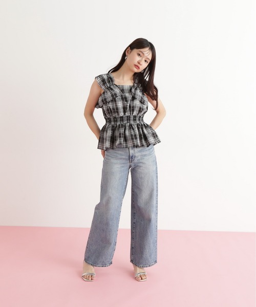 「N.(N. Natural Beauty Basic)」 ノースリーブブラウス MEDIUM ブラウン レディース_画像6