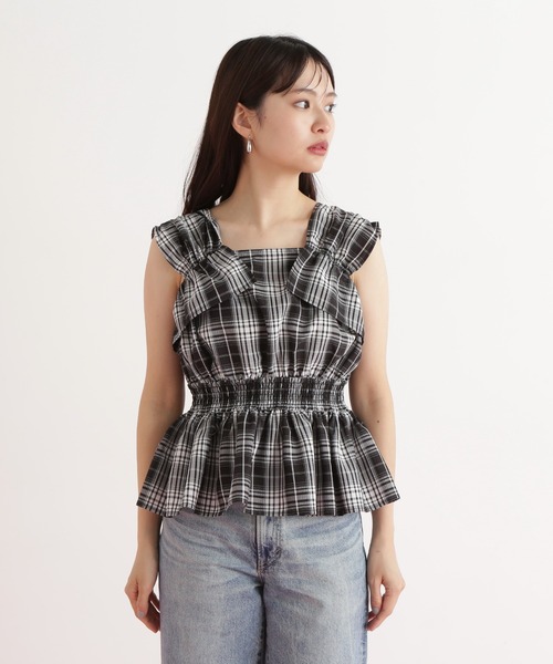 「N.(N. Natural Beauty Basic)」 ノースリーブブラウス MEDIUM ブラウン レディース_画像7