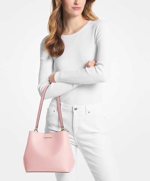 MICHAEL KORS トートバッグ ポーチ ピンク キャンバス A4収納可 MICHAEL KORS（マイケルコース） トートバッグ FREE ピンク レディース