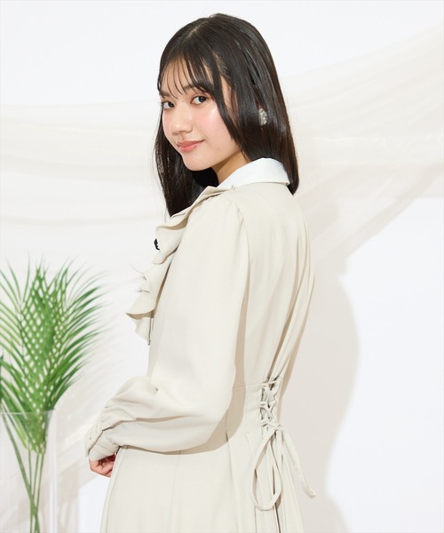 「WILLSELECTION」 シャツワンピース FREE ライトグレー レディース_画像9