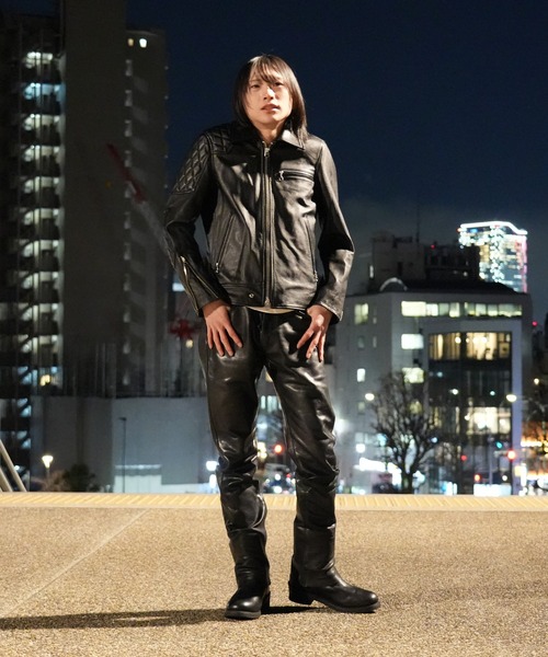 革ジャン ライダース LEWISON レザー ライダース ジャケット ブランド オリジナル メンズ レディースの画像
