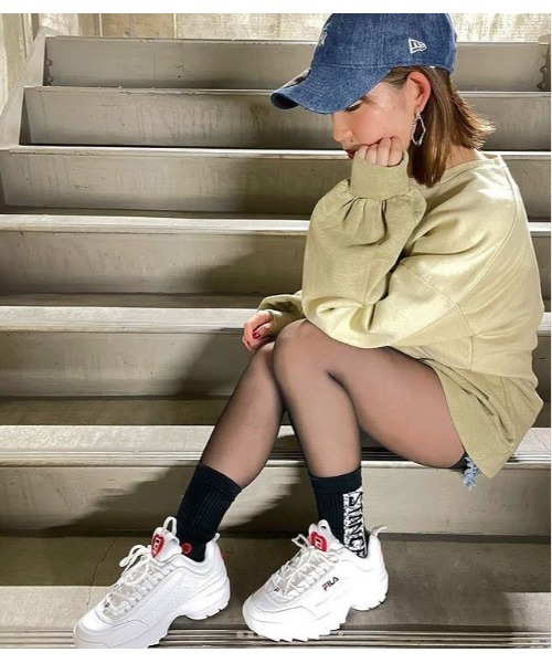 フィラ FILAディスラプター2 ハート レディーススニーカー 厚底25.5cm フィラ FILA DISRUPTOR2 HEART ディスラプター2 ハート