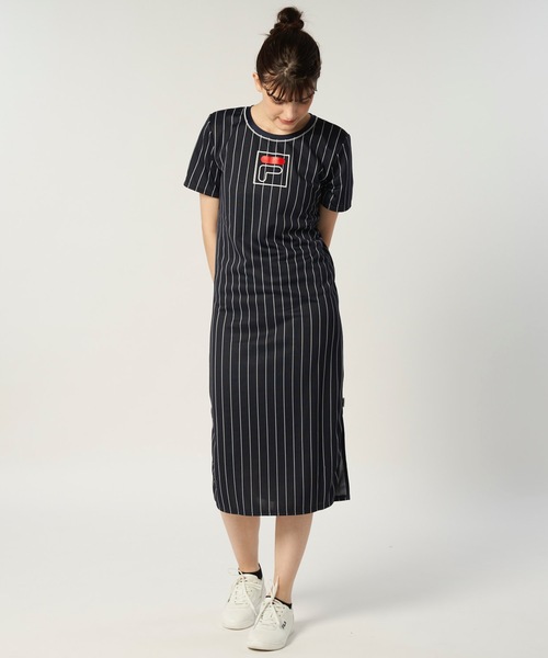 FILA ストライプ Mサイズ ワンピース FILA 水着 「FILA/フィラ」レディース水陸両用ワンピース