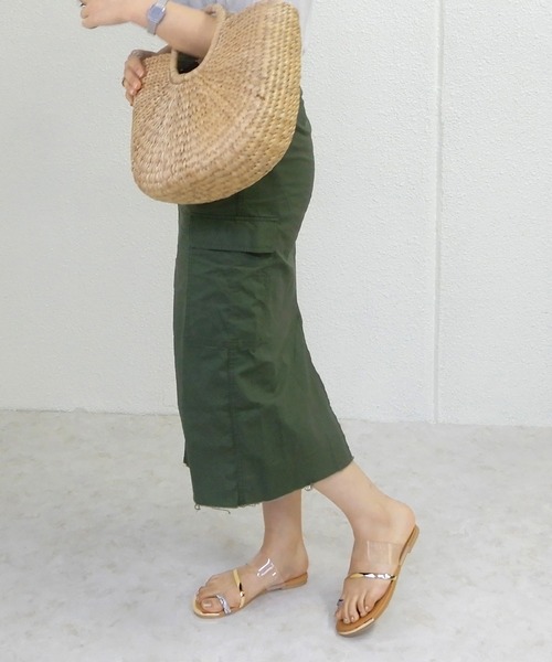 minia サンダル ゴールドキャップ親指リングサンダル/フラットサンダル