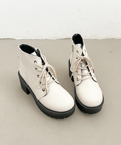 Shoes in Closet（シュークロ） ブーツ 「#極軽」超軽量厚底 レース
