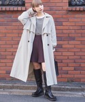 トレンチコート コート ボリューム袖ベルト付き...の詳細画像2