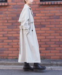 トレンチコート コート ボリューム袖ベルト付き...の詳細画像5