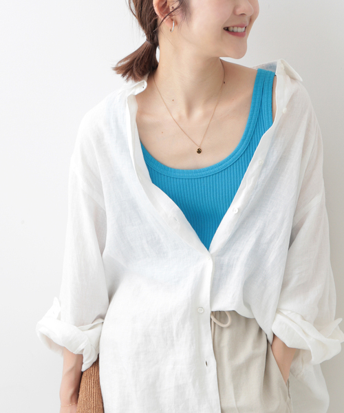 SLOBE IENA（スローブイエナ） タンクトップ 針抜きリブタンクトップ