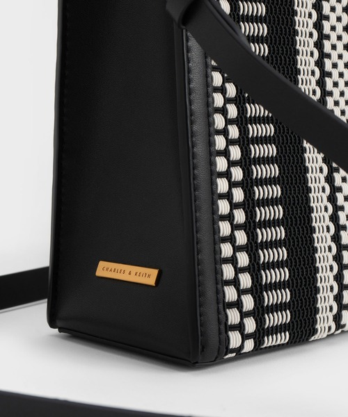 CHARLES&KEITH ウーブンダブルハンドル トートバッグ ウーブン ダブルハンドルトートバッグ ｜チャールズ＆キースの