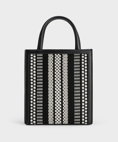 CHARLES ＆ KEITH ショルダーバッグ バッグ ウーブン ダブル