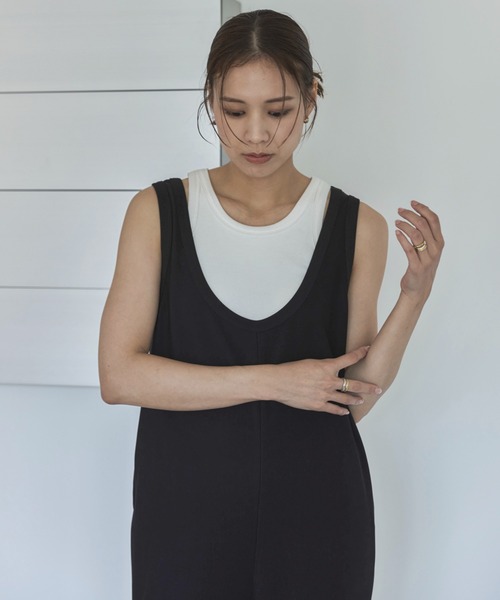 PHERE タンクトップ カップ付 feepur タンクトップ ノースリーブ カップ付きアメスリタンク